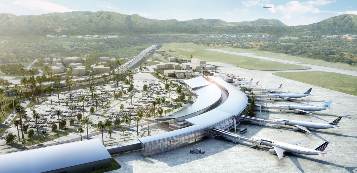 aéroport martinique Image de l'aéroport International Aimé Césaire en Martinique
